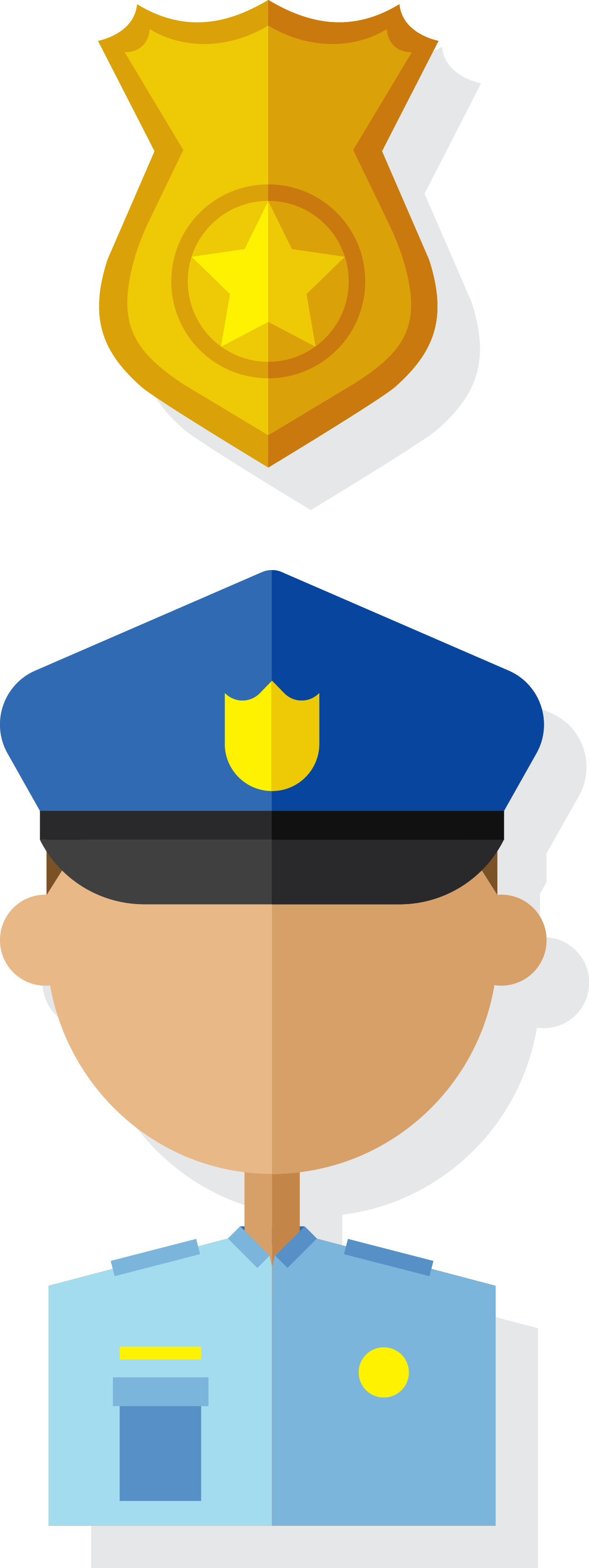 Police Officer Police Car - Police Officer Police Car (1287x3427)