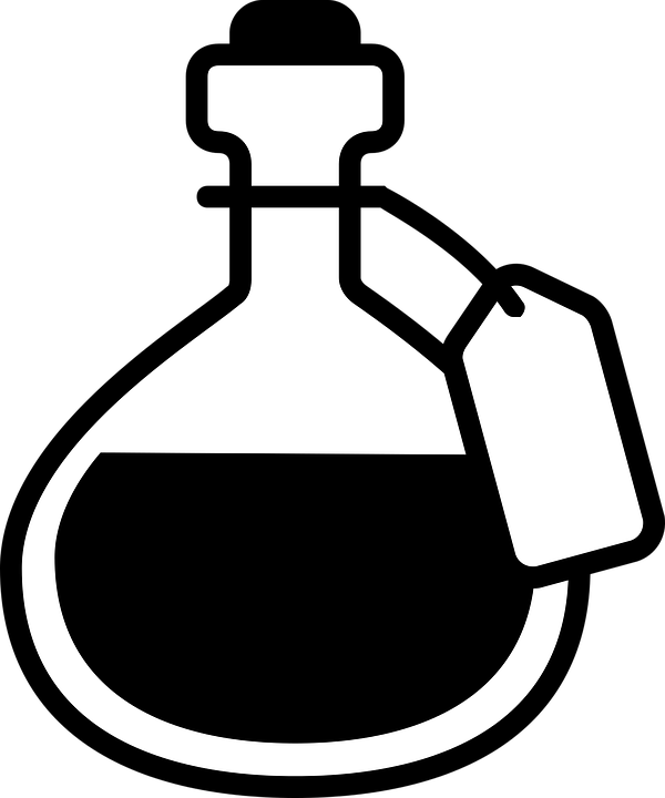 Mint Seahorse Cliparts 9, Buy Clip Art - Potion Clipart Black And White (600x720)