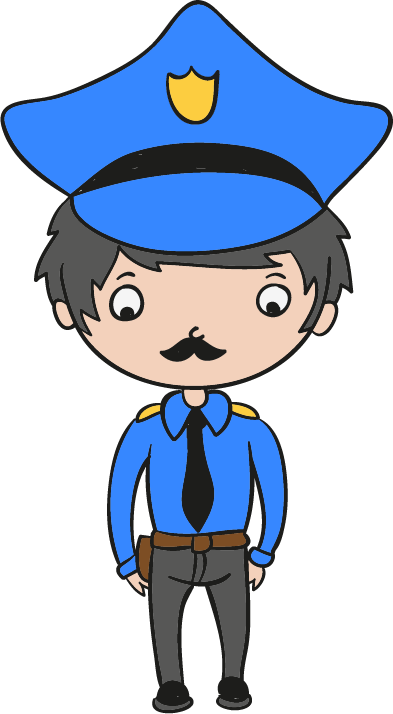 Police Officer Firefighter Clip Art - Police Officer Firefighter Clip Art (393x714)