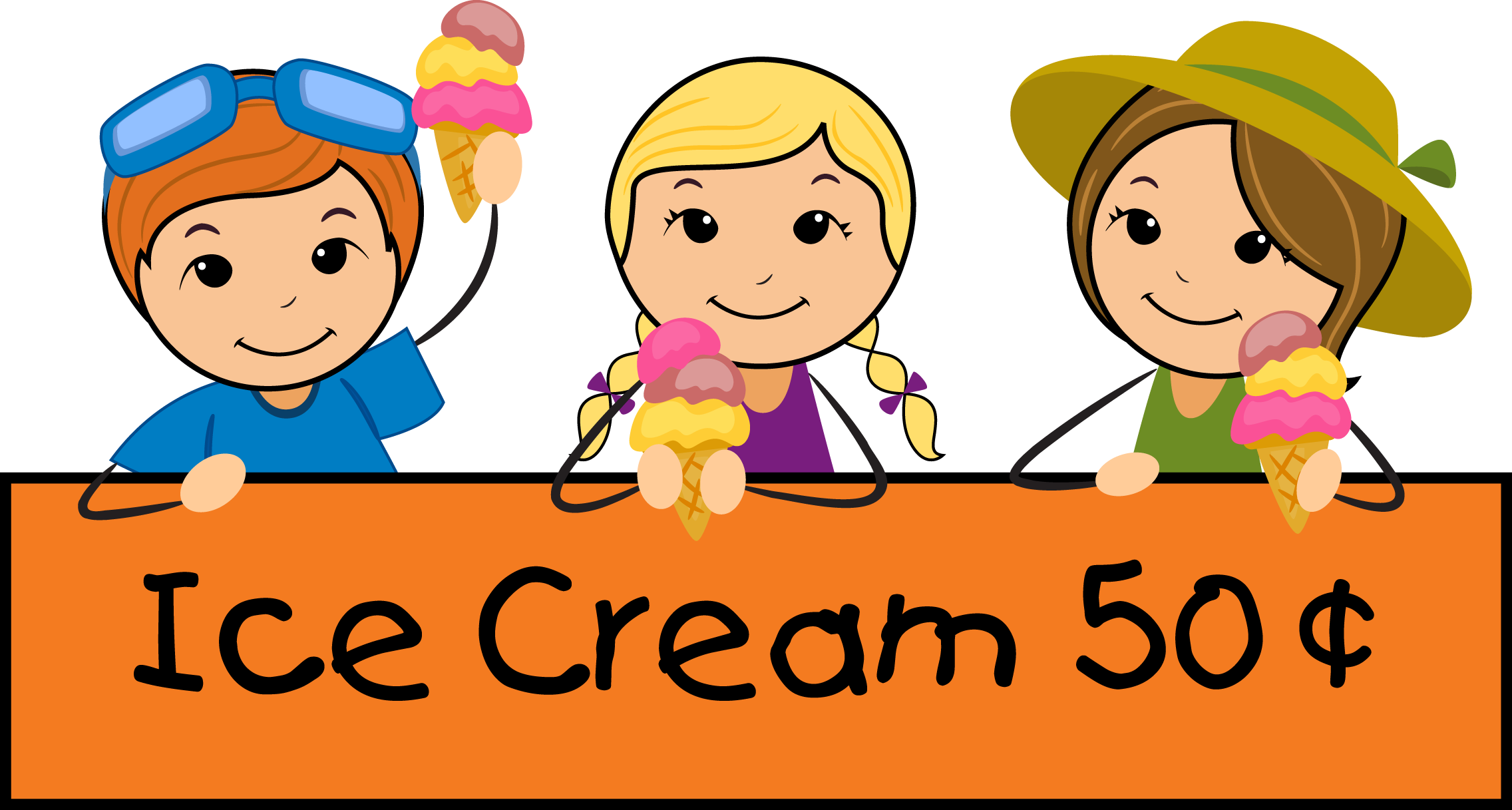 Child Clipart Ice Cream - Summer Clip Art (2272x1217)