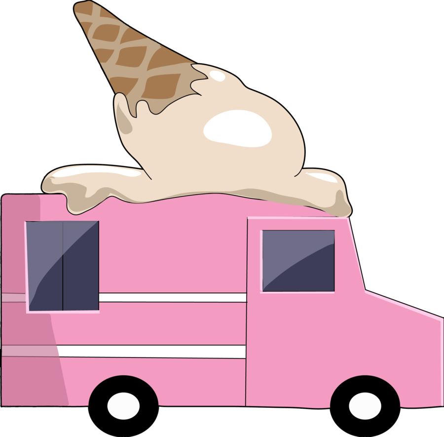 Icecream Van By Khawlaalali On Deviantart - Ice Cream Van Clip Art (900x885)