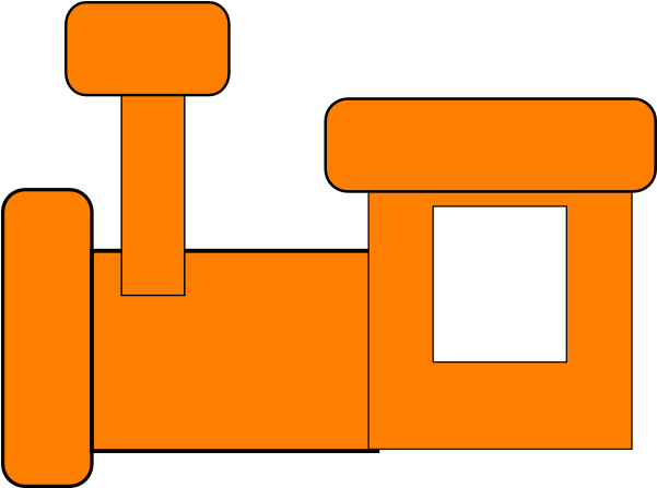 Orange Train Clip Art At Onclipart - Orange Train Clipart (600x458)