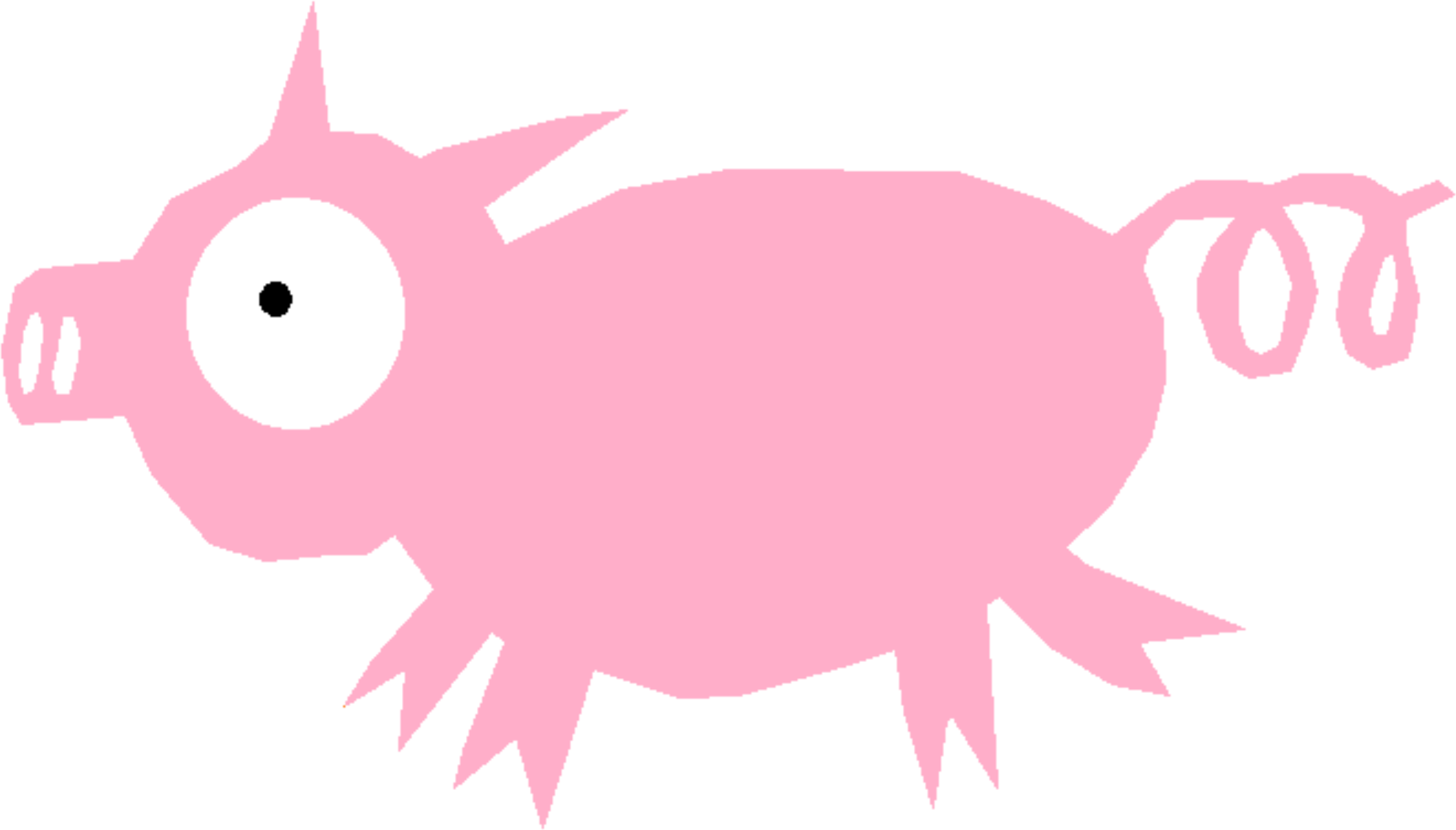 Cute Pig Pictures Cartoon 26, - Pink Paint Splatter Clip Art (1274x750)