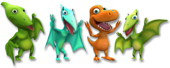 Dinosaurs From Dinosaur Train (575x232)
