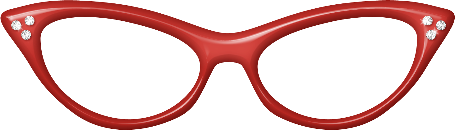 Red Glasses Png Clipart Picture - Red Glasses Clip Art (1509x468)