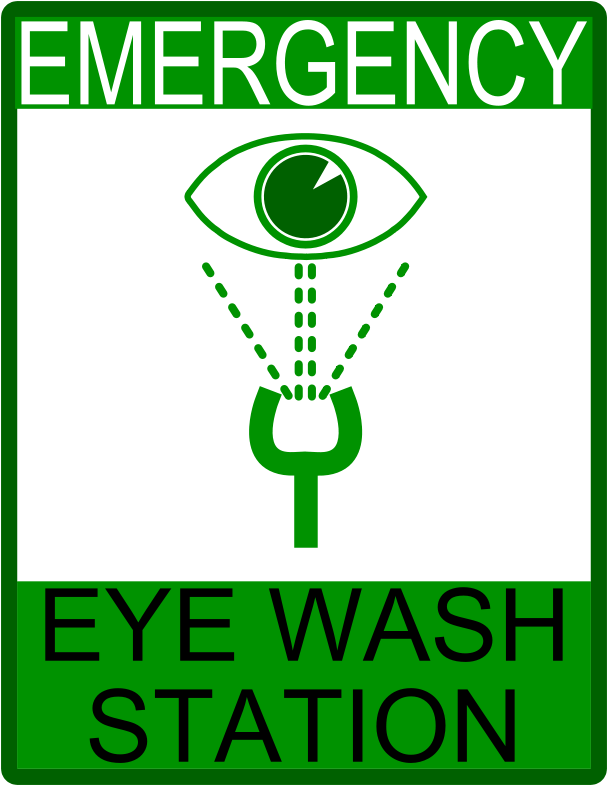 Free Warning Sign Free Emergency Eye Wash Station - Eye Wash Station Sign Free (618x800)