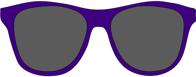 Sunglasses Glasses Shades Dark Fashion Sun - Purple Sunglasses (680x340)