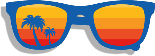 Hydration Station - Beach Sunglasses Clipart (600x217)