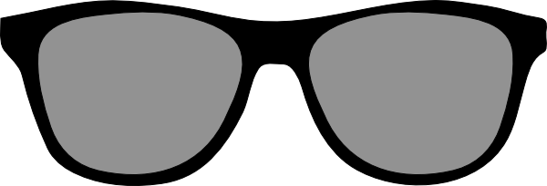 Big Sunglasses Clip Art At Clker - Sunglasses Clipart Transparent Background (600x205)