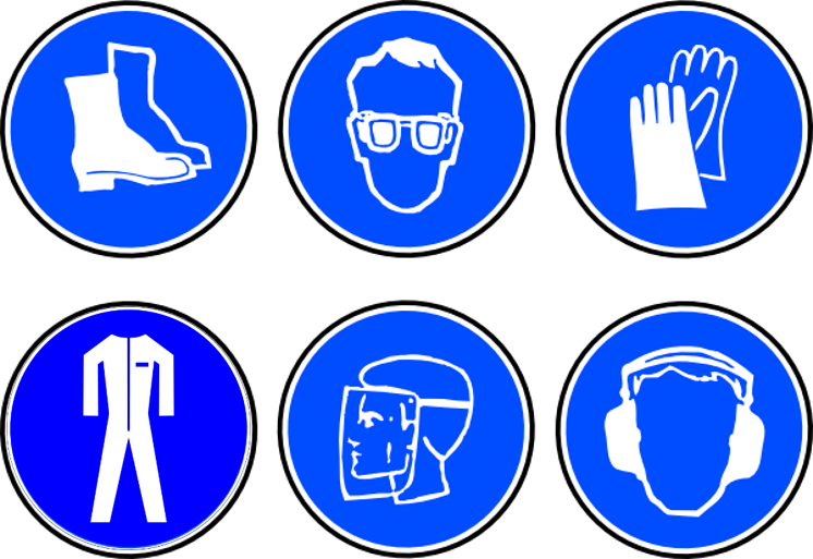 Ppe Clipart - Hot Work Ppe Signage (746x513)