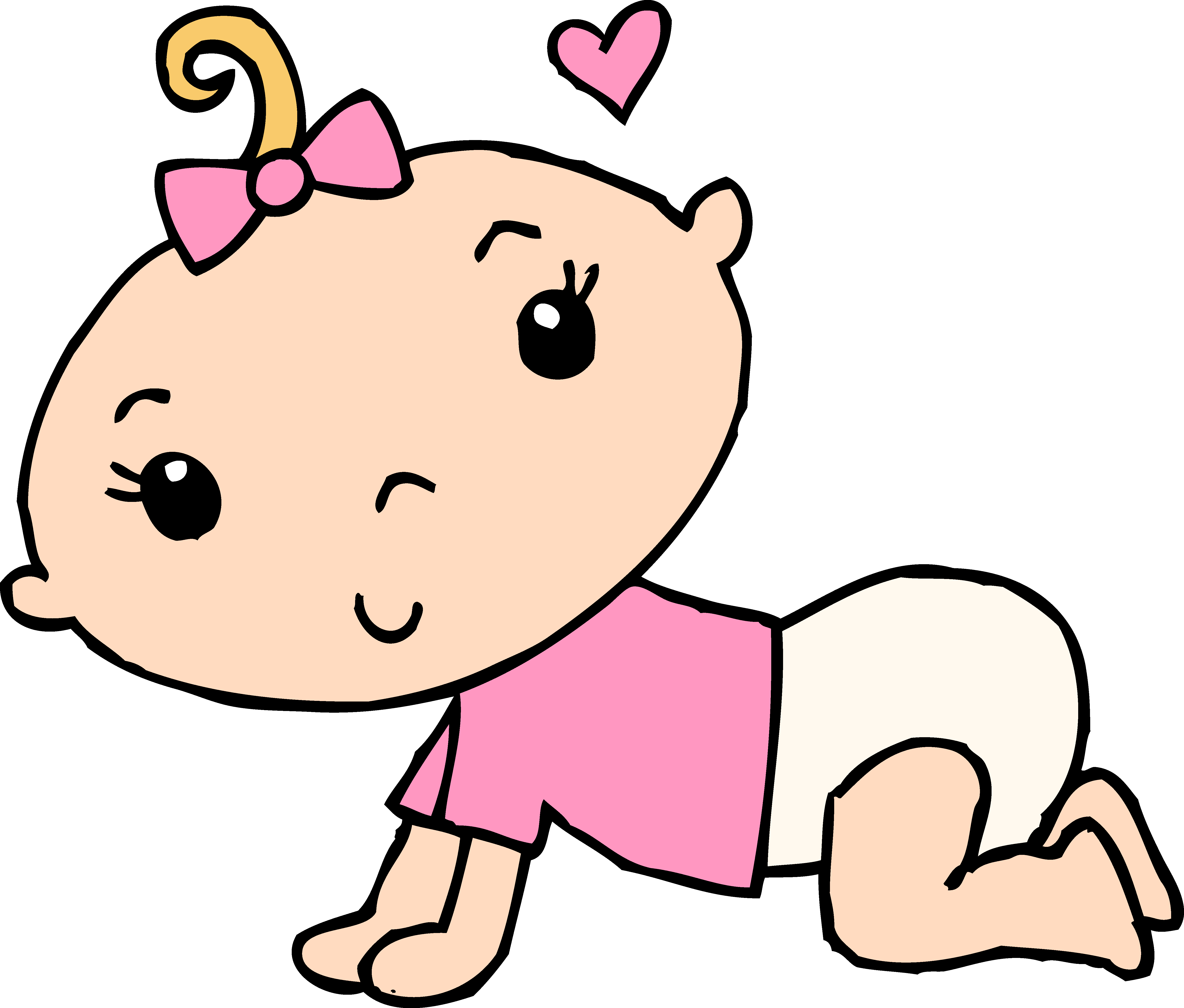 Baby Girl Diaper Clipart - Clip Art Baby (5605x4772)