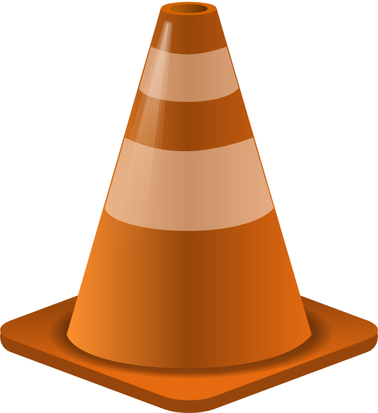 Construction Cone Clip Art At Clker - Cone Real Life Examples (546x596)