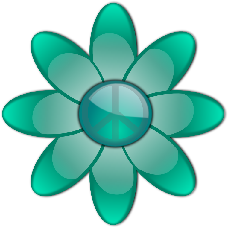 Pin Peace Sign Clip Art Polyvore On Pinterest - Flowers Clip Art (777x770)