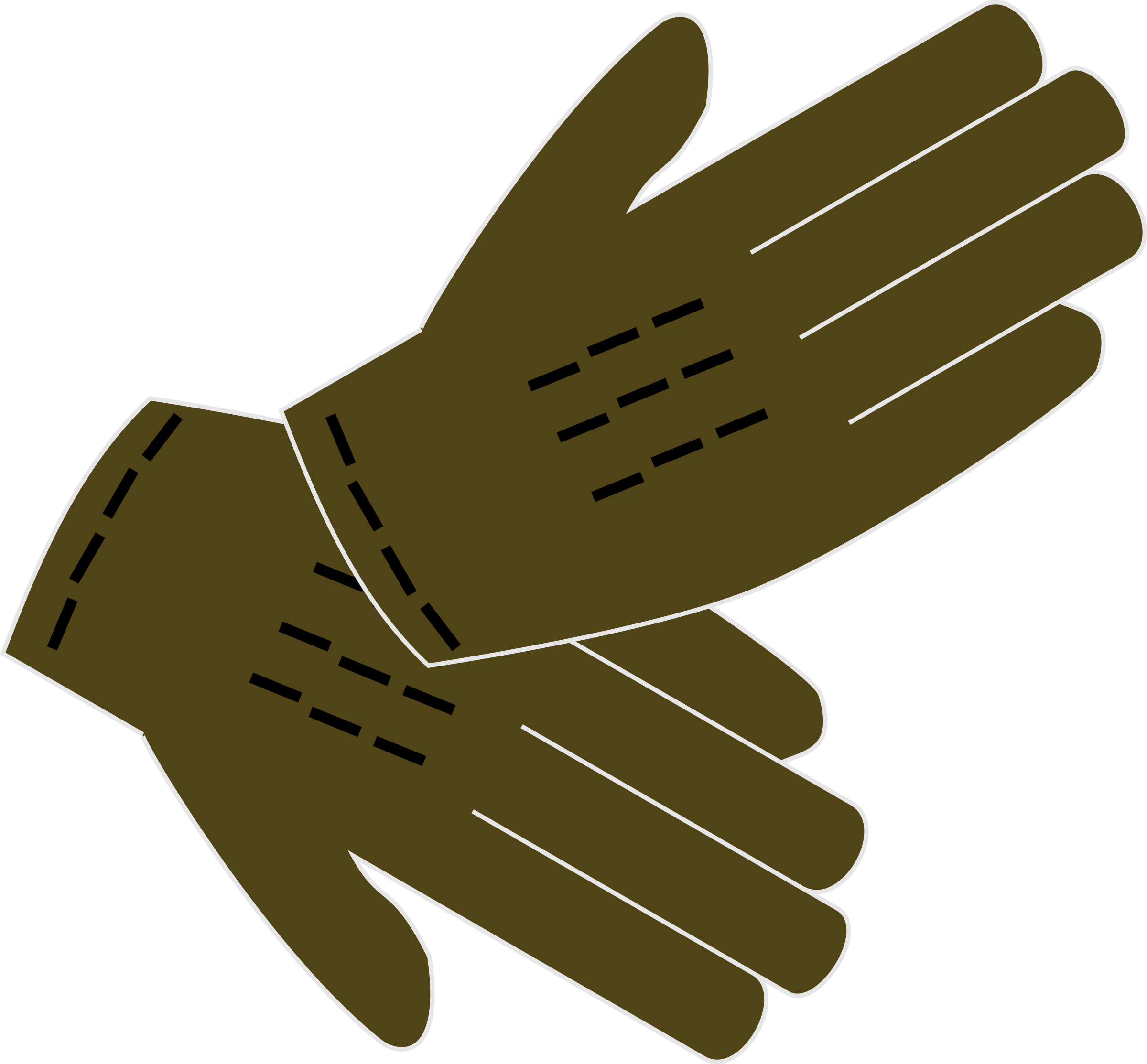 Glove Clip Art - Glove Clip Art (2400x2227)
