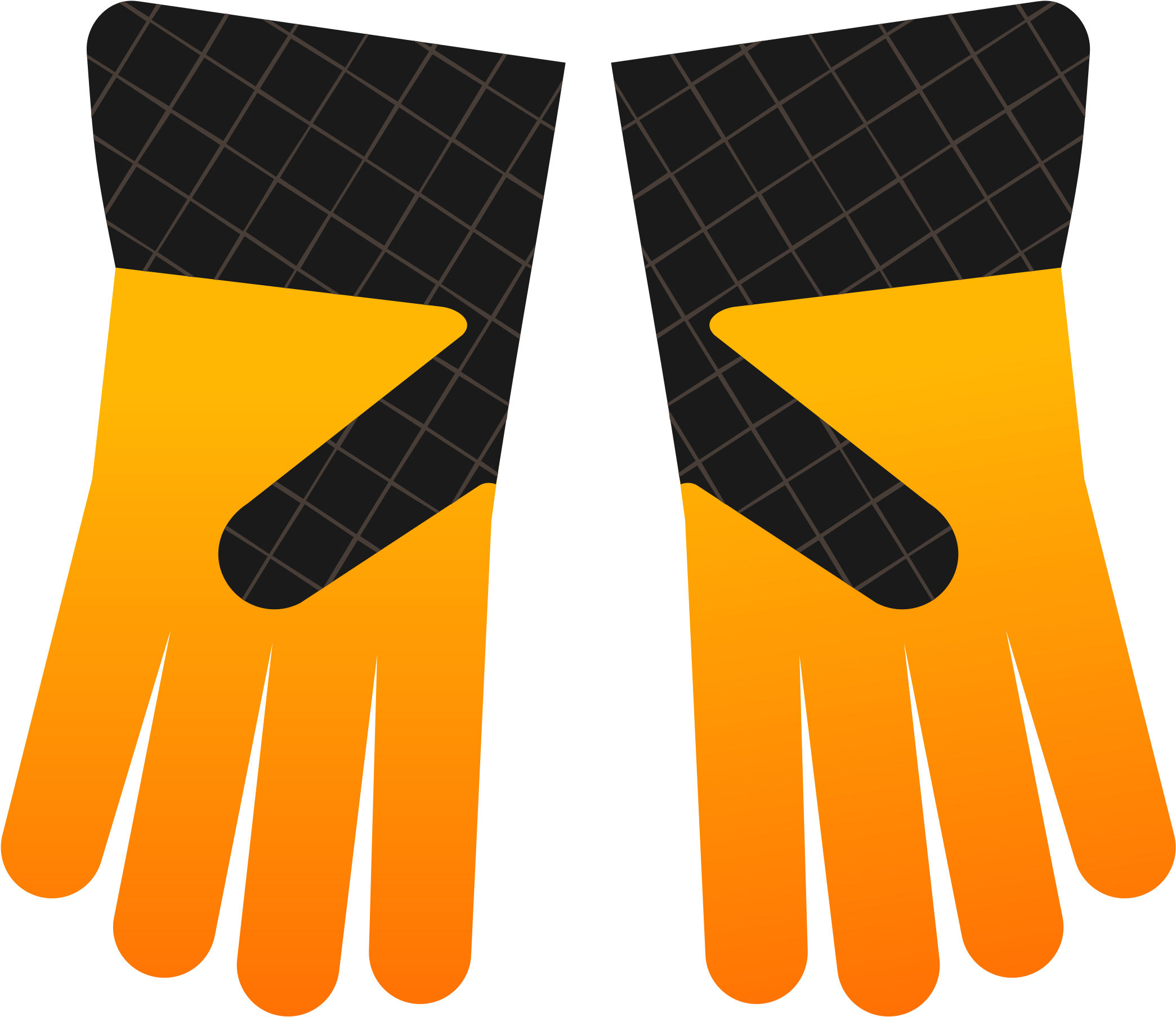 Big Image - Pair Of Gloves Clip Art (2400x2133) .