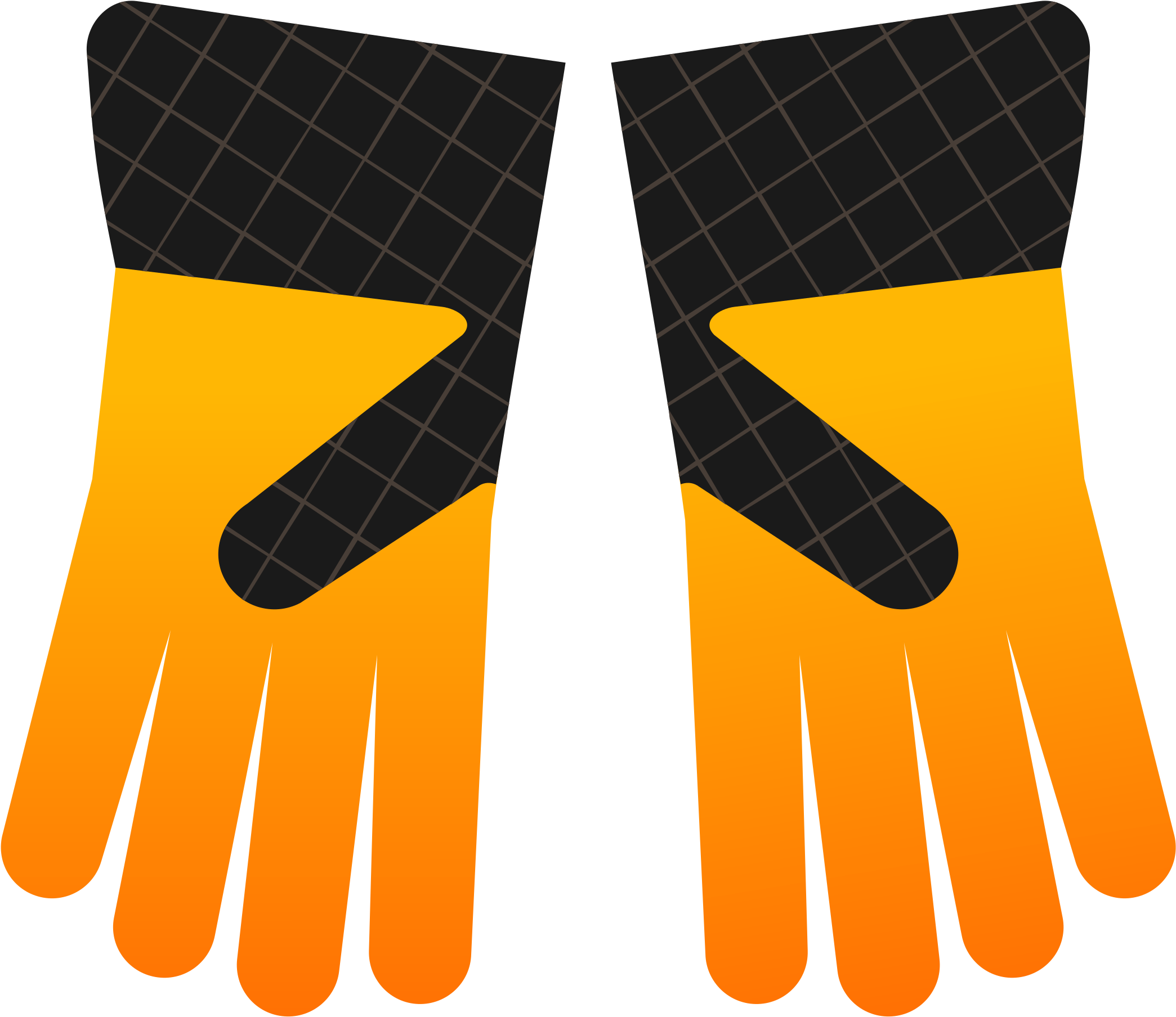 Big Image - Pair Of Gloves Clip Art (2400x2133)
