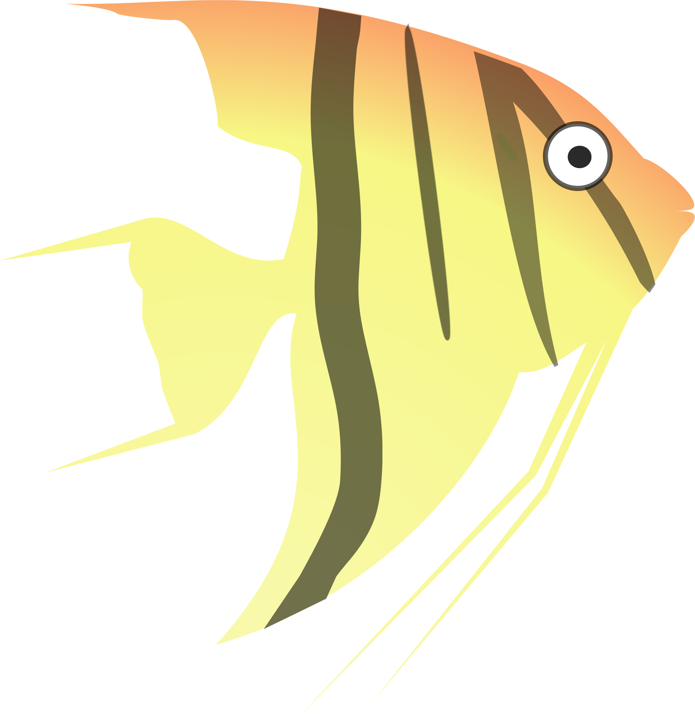 This Free Icons Png Design Of Cartoon Angel Fish - Angel Fish Cartoon (2248x2316)