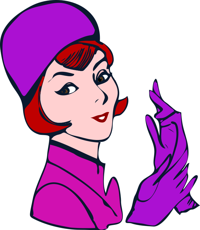 Gloves Clip Art Download - Lady Clip Art (695x800)
