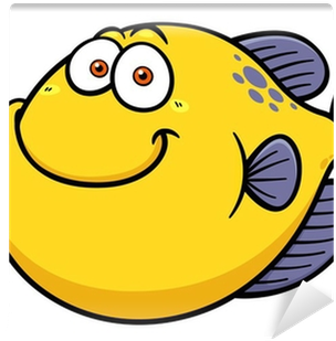 Vector Illustration Of Fish Cartoon Wall Mural • Pixers® - Balık Vektör Çizim (400x400)