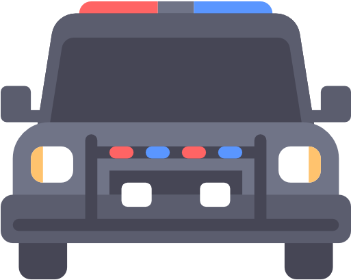 Police Car Free Icon - Police (512x512)