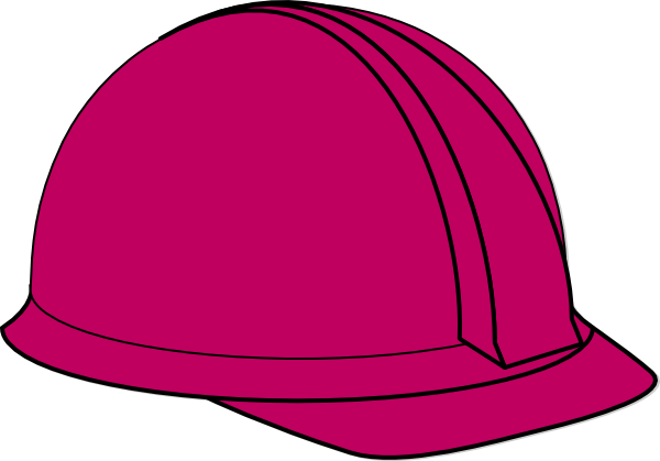 Fuchsia Hard Hat Clip Art At Clkercom Vector - Clip Art (600x419)