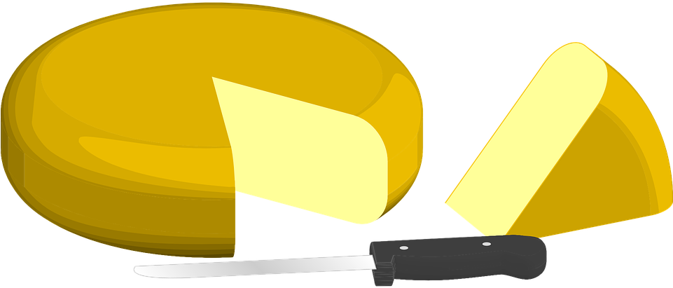 Cut Food, Cheese, Triangle, Free, Knife, Cut - Faca E Queijo Na Mão (960x480)