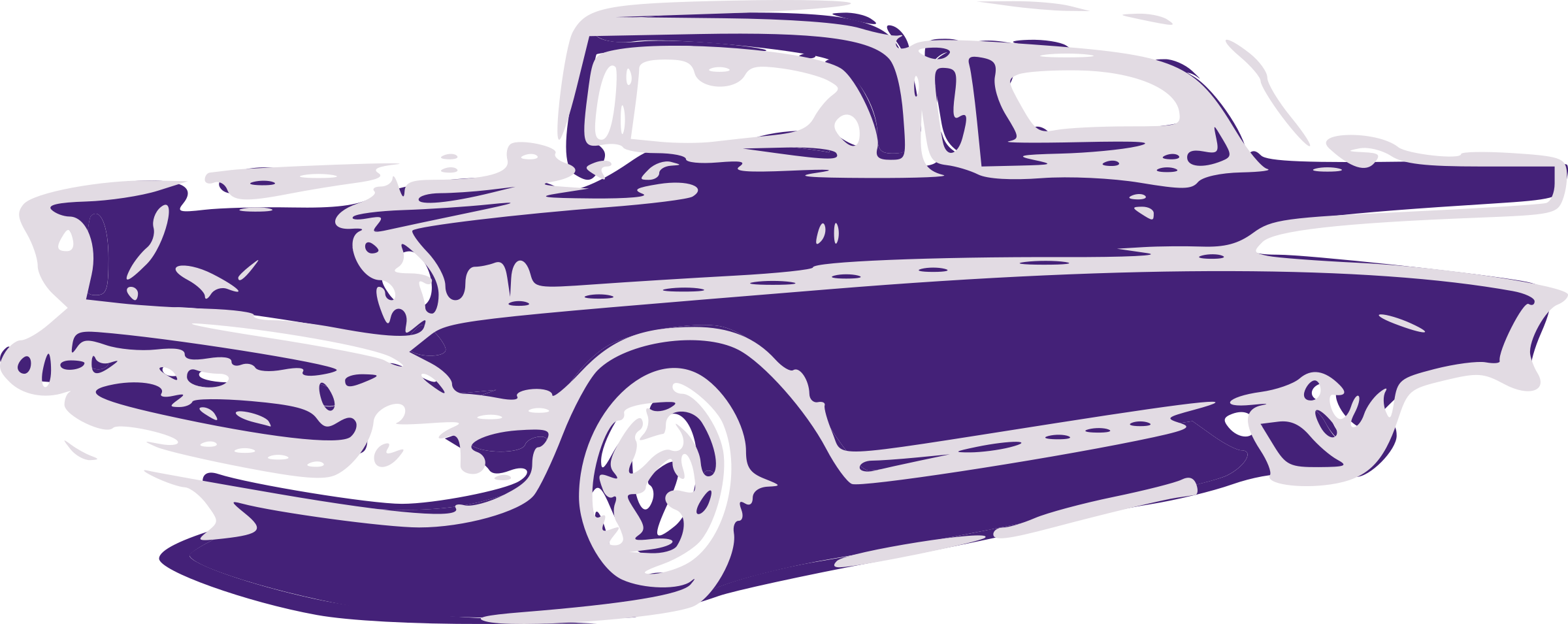 Another Classic Car Icons Png - Transparent Old Car Clip Art (2400x955)