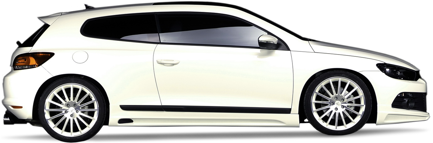 White Volkswagen Scirocco Png Car Image - Volkswagen Scirocco (1492x577)