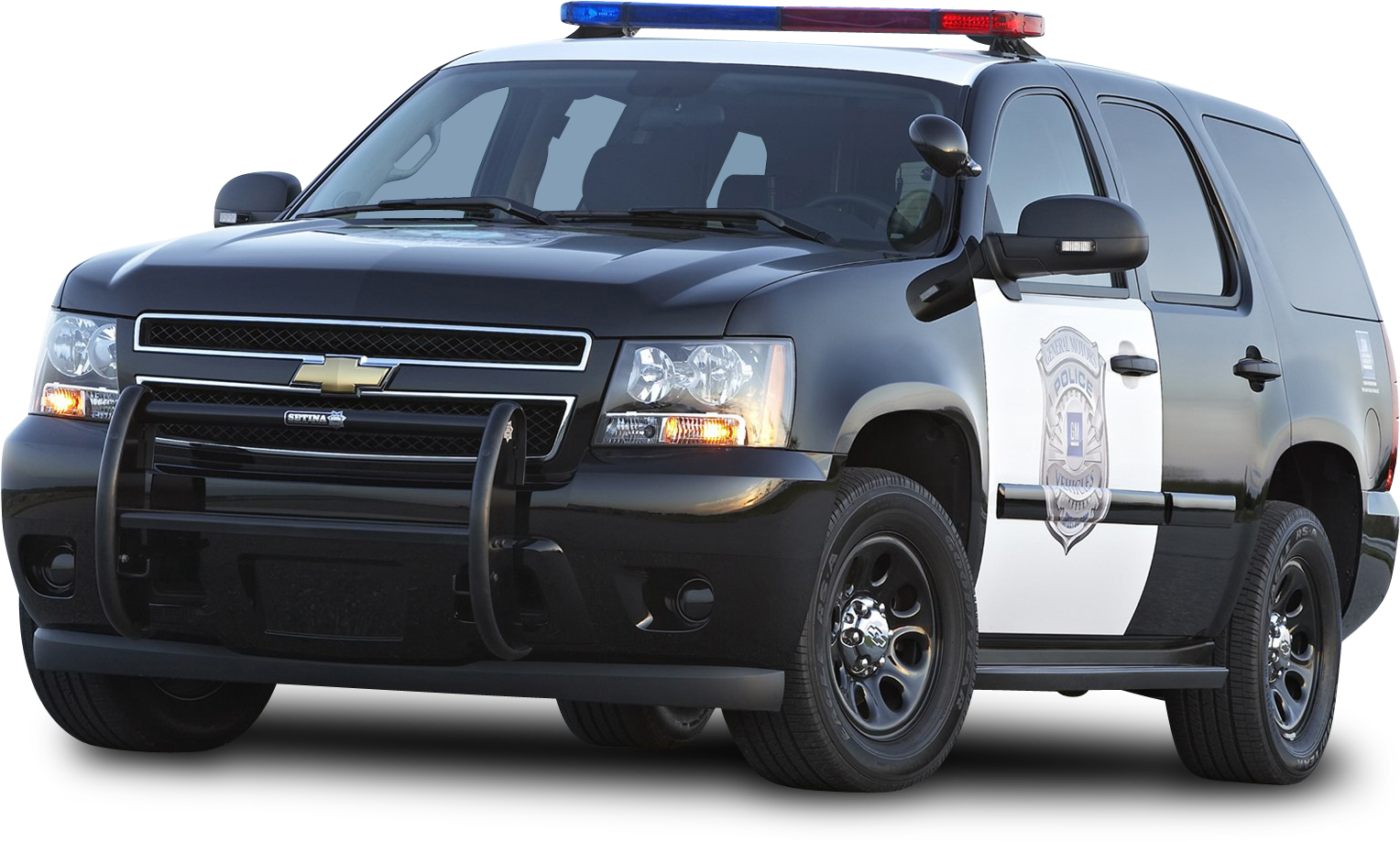 Black Chevy Tahoe Police Suv Ppv Car - Police Car Transparent Background (1704x1032)