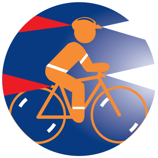 Wear A Helmet And Use Lights - Hybrid Bicycle (563x563)