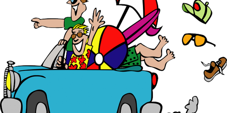 Safety Checks To Do Before Going On A Road Trip - Beach Clipart (770x385)