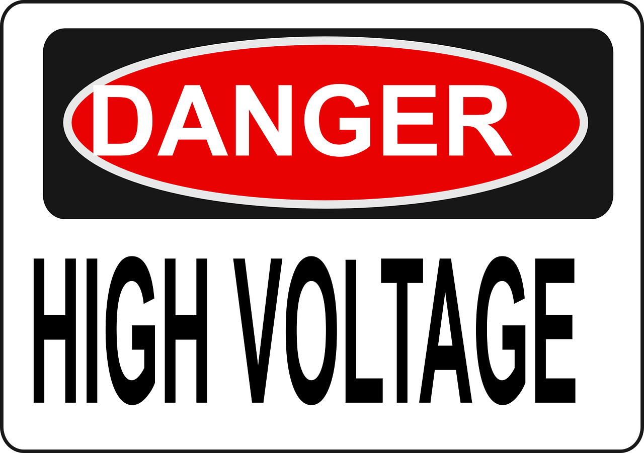 Electrical Clipart Electricity Safety - Rotating Machinery Warning Sign (1280x901)