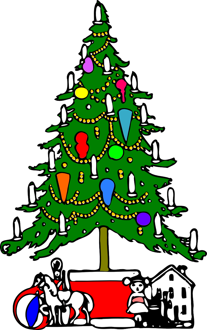 Decoration Christmas, Christmas Tree, X-mas, Xmas, - Black And White Christmas Tree (805x1280)