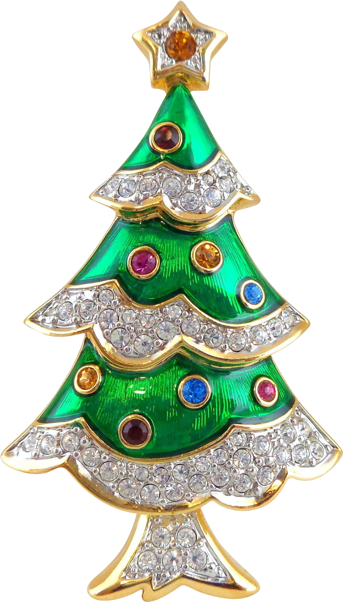 Swarovski Swan Signed Green Enamel Pave Crystal Christmas - Christmas Ornament (1925x1925)