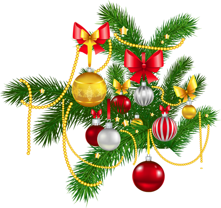 Christmas Decorations Clipart - Clip Art Of Christmas Decorations (895x845)