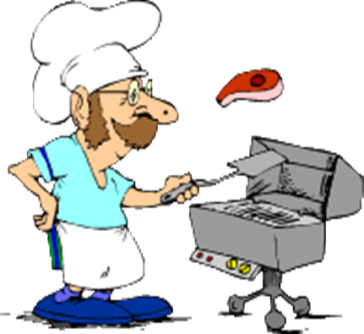 Grilling Hacks And Safety Tips - Cartoon (364x334)