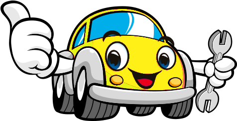 Cartoon Car Image With Thumbs Up - Car Wash (500x254)