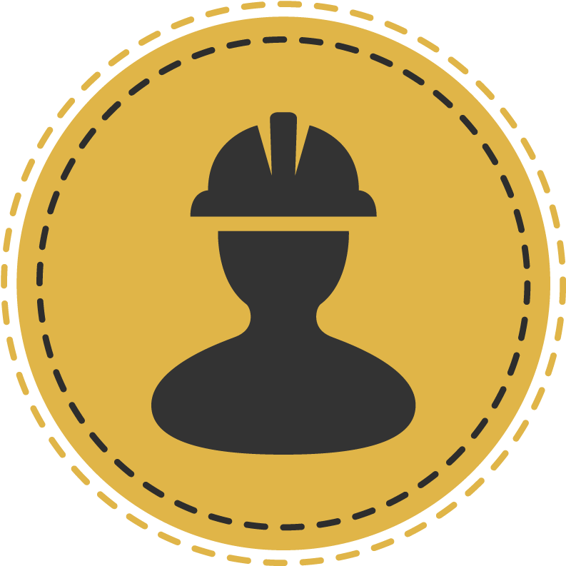 306 Safety Inspection - Worker Icon Png Blue (908x908)