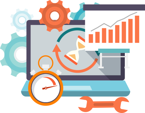 Online Health And - Optimize Website Illustration Png (470x367)