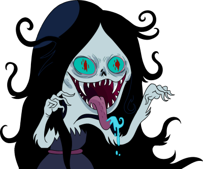 Marcelines Scary Face - Adventure Time Marceline (400x333)