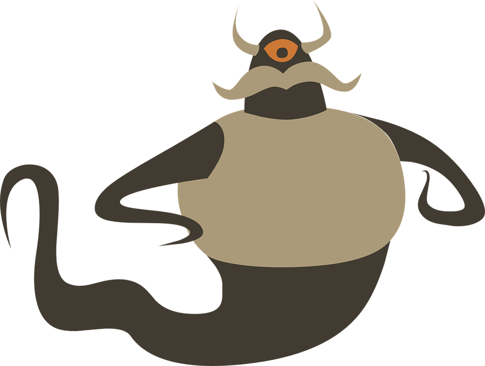 Scary Monster Cartoon 14, - Monstro Vetor Png (954x720)