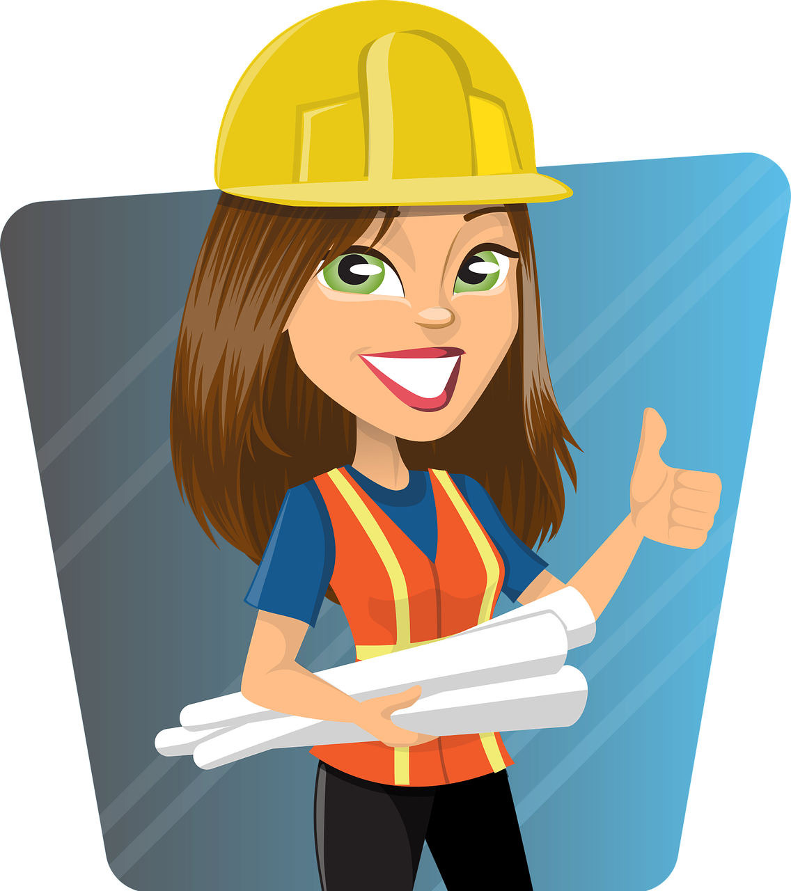 Health And Safety Definition - Engineer Woman Clipart (1136x1280)