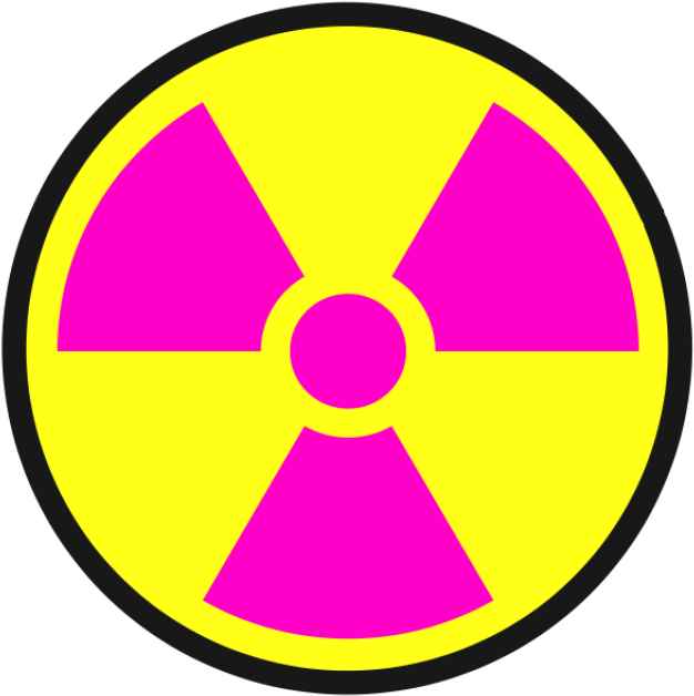 Science Laboratory Safety Signs - Radiation Symbol (1200x1200)