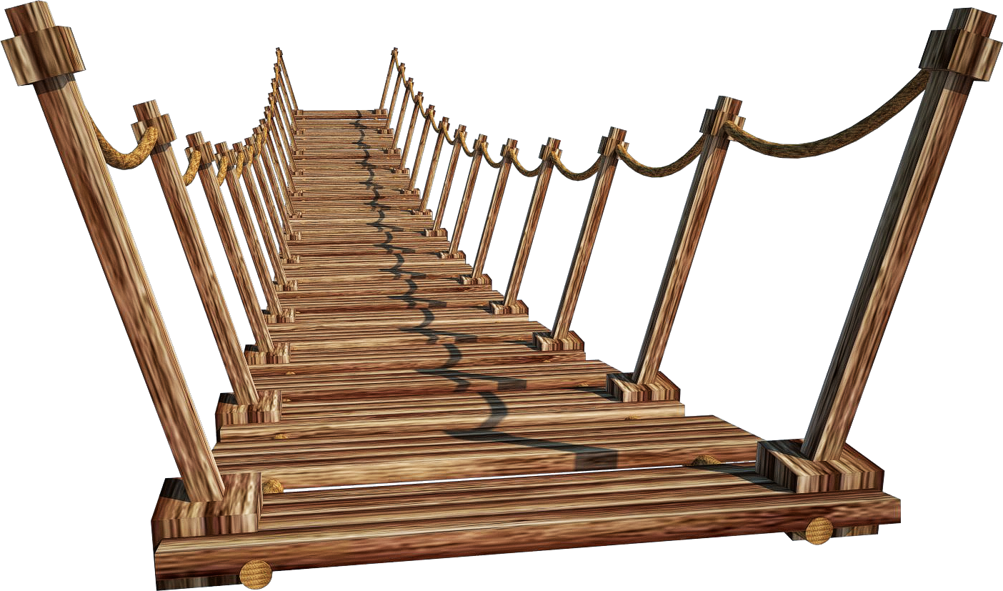 Wooden Bridge Clipart - Bridge Png (1404x827)