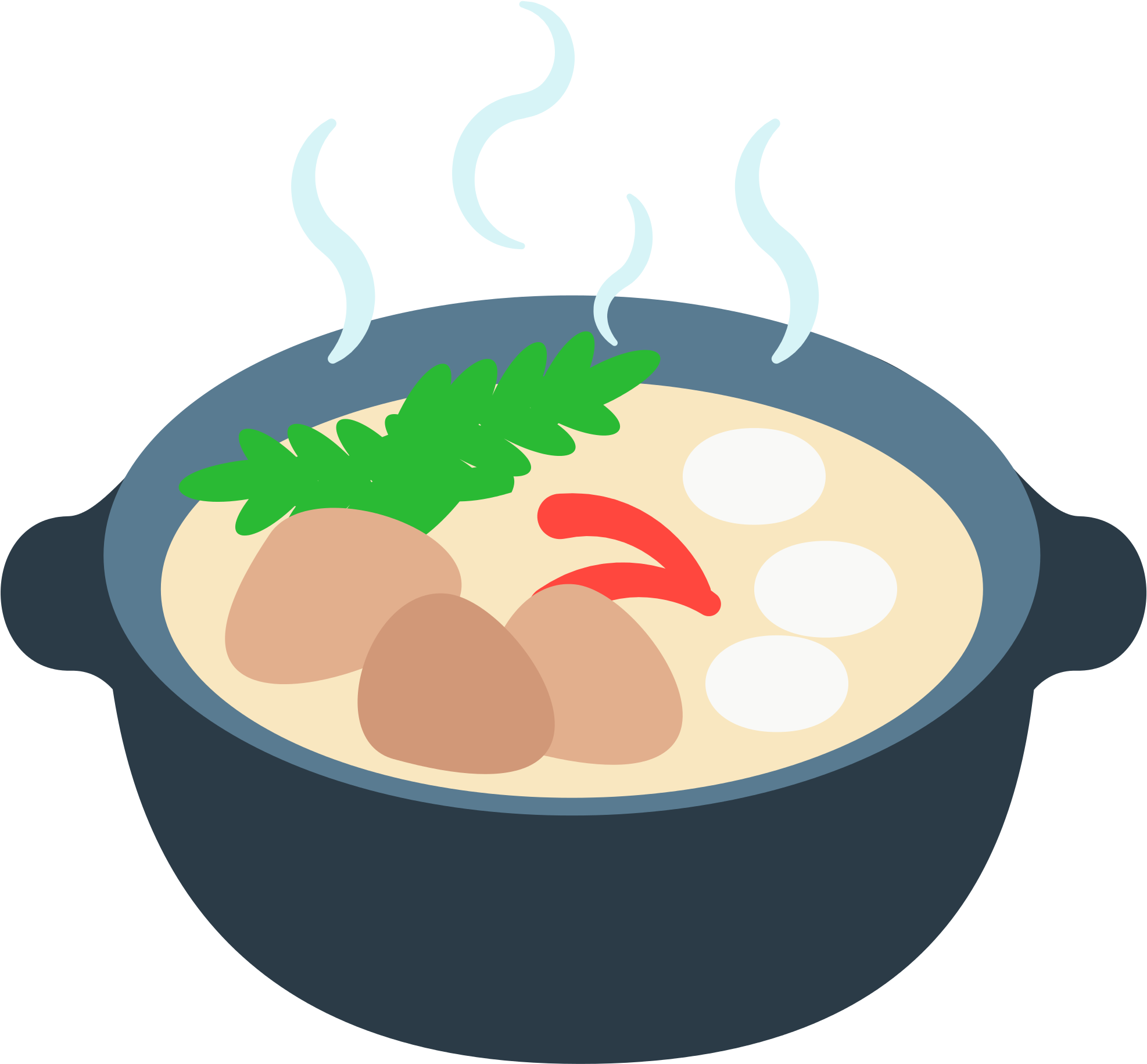 Food Emoji Dish Stone Soup Clip Art - Food Emoji Dish Stone Soup Clip Art (2000x2000)