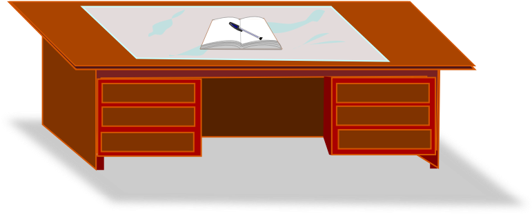 Study Table Clipart Png (776x319)