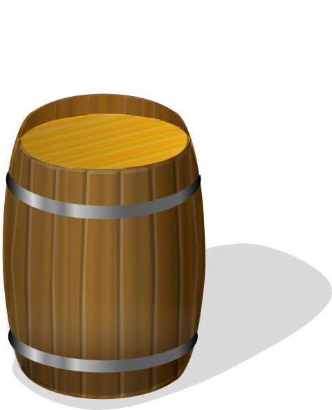 Free Vector Wooden Barrel Clip Art - Barrel Clip Art (480x593)