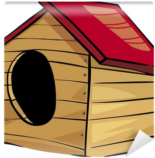 Doghouse Clip Art Cartoon Illustration Wall Mural • - Doghouse Cartoon (400x400)