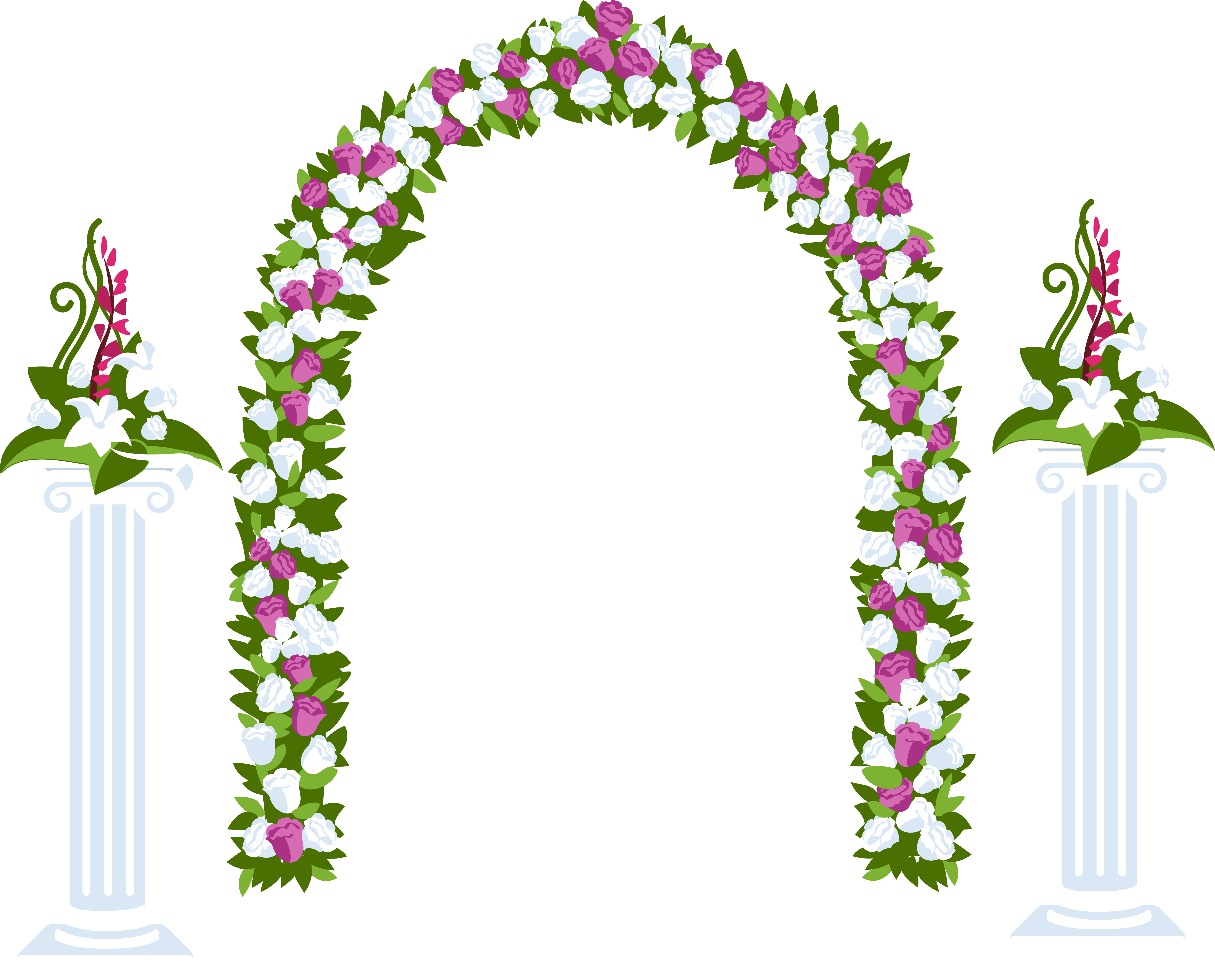 Arch Flower Clip Art - Arch Flower Clip Art (6193x4997)
