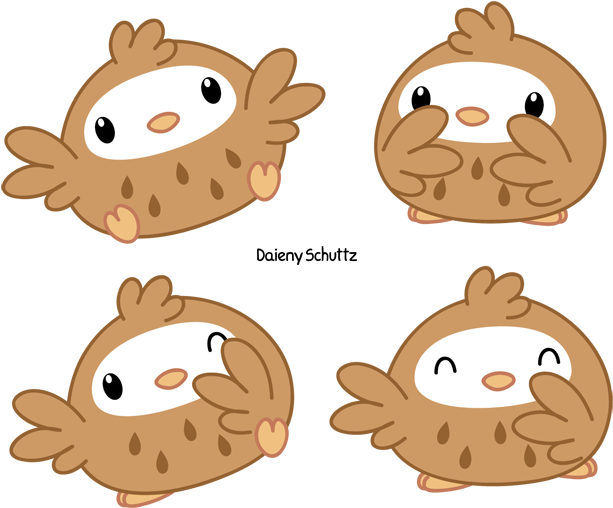 Kawaii Owl By Daieny - Drawing (650x537)